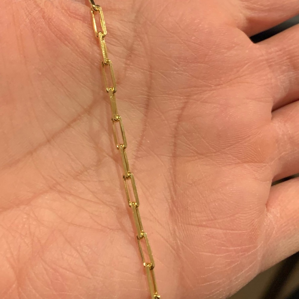 4mm New Gold plated Paperclip Link Chain 20” - Picture 6 of 9